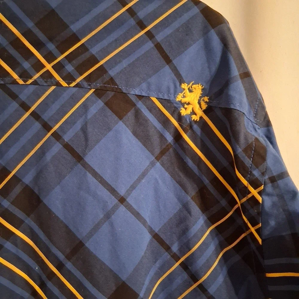 Vtg Y2K  TOMMY HILFIGER  Red Label M Blue Gold Ben Descendants‎ Disney Bound EUC